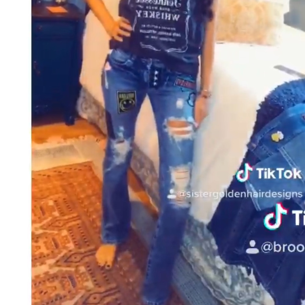 Custom Patchwork Nirvana Jeans - image 3